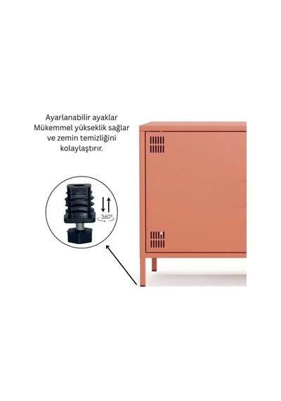 Tv Ünitesi, Tv Dolabı,2 Kapaklı, Açık Raflı 130,50 X 40 X 64,50 Cm Ral 3022 Somon Tv Ünitesi, Tv Dolabı,2 Kapaklı, Açık Raflı 130,50 X 40 X 64,50 Cm Ral 3022 Somon