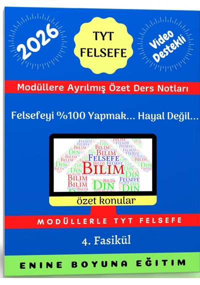 2026 TYT Felsefe Hazırlık Seti (4 Modül Kitap + Ders Videoları)