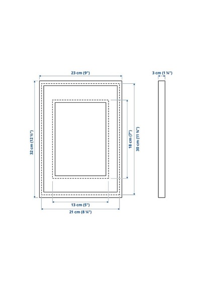 Ikea Rödalm Derinlik Efektli Fotoğraf Çerçevesi 21 X 30 Cm Beyaz
