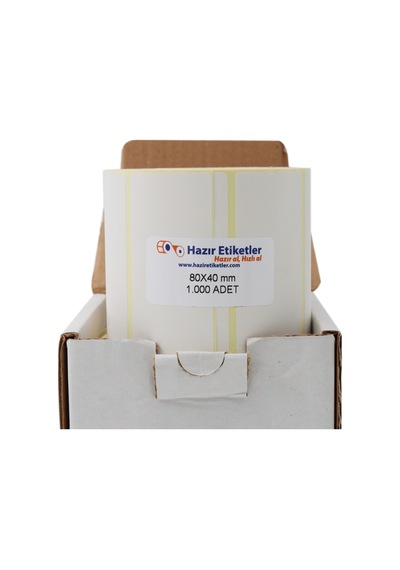 Eko Termal Rulo Etiket 80mm X 40mm 1000 Adet 1 Rulo