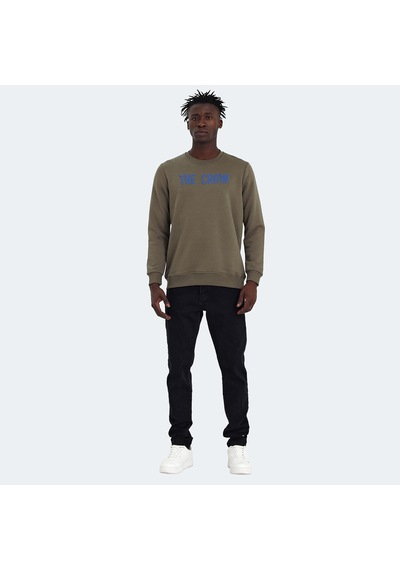 The Crow THE CROW Erkek  Zeytin Yeşil Sweatshirt