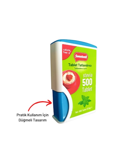 Sweetwell Stevia Tablet Tatlandırıcı 500 Tablet Sıfır Kalori