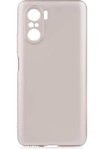 Kilifone - Xiaomi Uyumlu Poco F3 - Kılıf Mat Renkli Esnek Premier Silikon Kapak - Gold