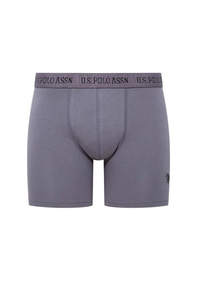 U.S. Polo Assn. U.s Polo Assn. 80517 Erkek Pamuklu 3'lü Boxer-siyah&antrasit&gri Siyah