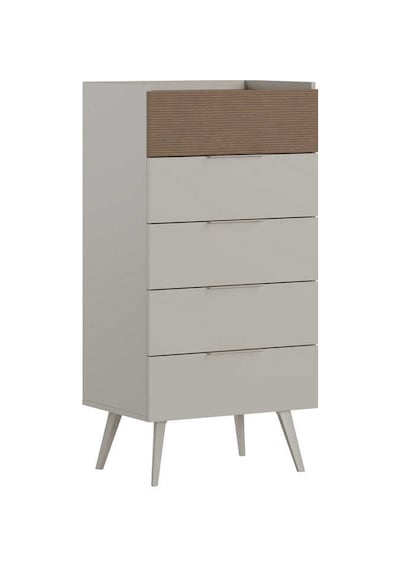 Milano 5 Çekmeceli Şifonyer - Vizon/zebra 60x121x44 Cm