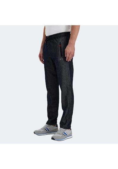 Slazenger KUFE IN Erkek Fermuar Cepli Lacivert Eşofman Altı