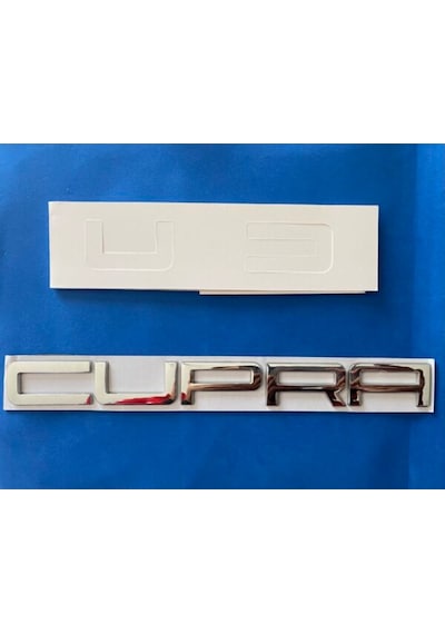 Cupra Bagaj Yazısı Metal