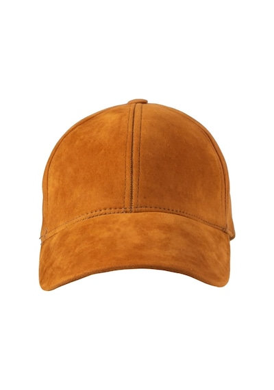 Unisex Vegan Süet Şapka Taba