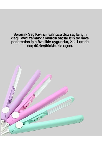 Otomatik Güç Ayarlı Yaylı Sistemli Kısa Saç Kıvırıcı Çekmeden Ve Kırmadan Şekillendirme