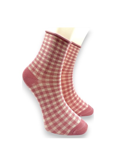 Socks Premium 5 Çift Bambu Kadın Dikişsiz Kareli Lastiksiz Roll Top İz Bırakmaz Soket Çorap Siyah-bordo-kahverengi-pembe Socks Premium 5 Çift Bambu Kadın Dikişsiz Kareli Lastiksiz Roll Top İz Bırakmaz Soket Çorap Siyah-bordo-kahverengi-pembe
