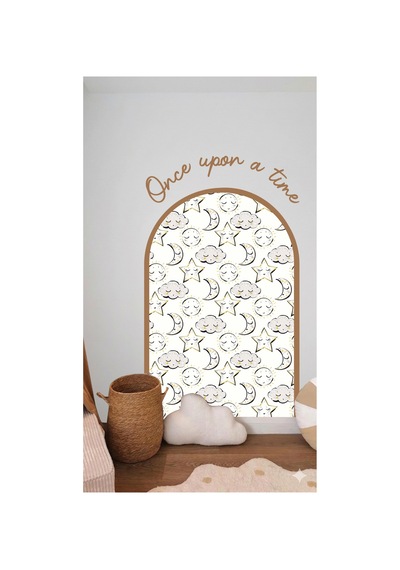 Kk Swords Ay Ve Yıldızlar Duvar Sticker, Çocuk/bebek Odası Dekoru, Yapışkan Yazı Ve Çerçeve, Masal Köşesi