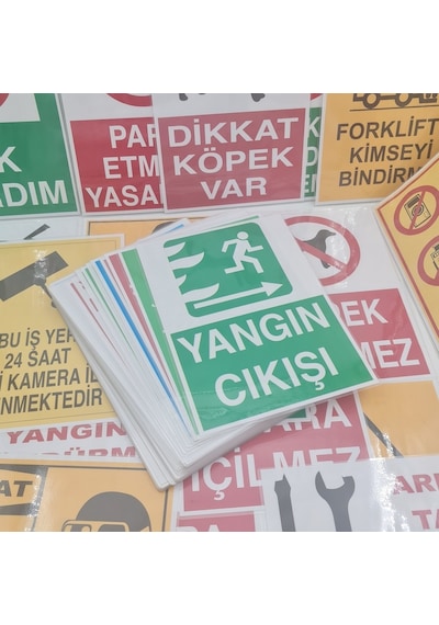 Jetyazdır Uyarı Levhaları ''kaynak Işıgından Gözlerini Koru '' A4 Pvc 30 21 Cm