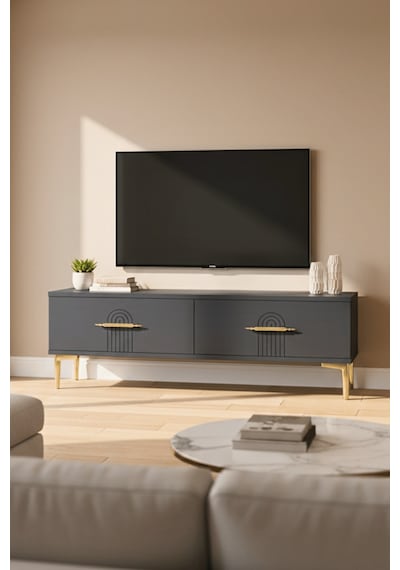 Tsa1215a - İdatv120 Tv Stand, Tv Sehpası Antrasit 120cm