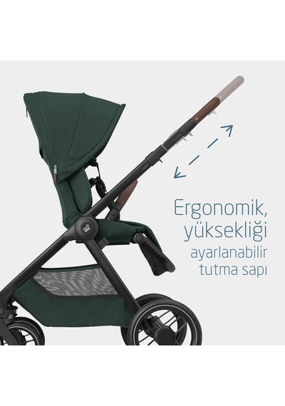 Maxi-Cosi Oxford Çift Yönlü Seyahat Sistem Olabilen Bebek Arabası Twillic Green