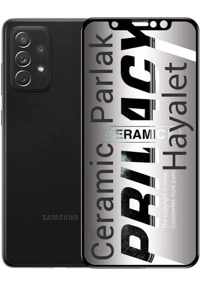 Samsung Uyumlu A72 Hayalet Ekran Koruyucu Parlak Seramik Kırılmaz Cam