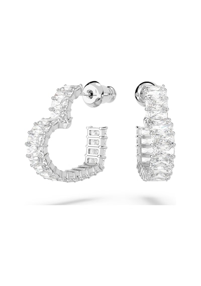 5653170 Swarovski Küpe Matrix:Pe Hoop Hrt S White/Rhs Çok Renkli
