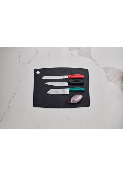 Swiss Classic 21cm Tırtıklı Ekmek Bıçağı, Kırmızı, Blisterli
