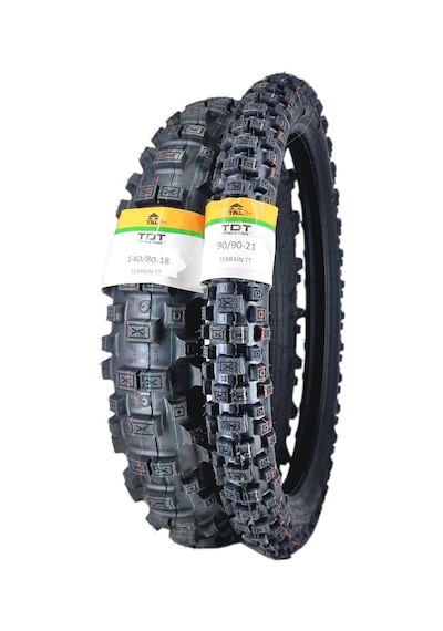 140/80-18 Ve 90/90-21 Tt İç Lastikli Tip- Tubetype Terrain Lastik Takımı