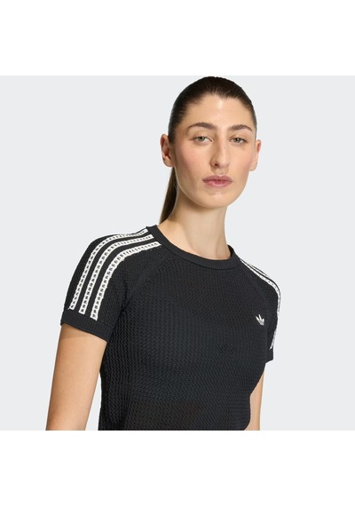 Adidas Knitted Crochet Cali Kadın Tişört C-adıkc6481b30a00 Siyah