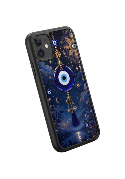 İphone 11 Uyumlu Nazarboncuğu Desenli Kamera Korumalı Darbelere Dayanıklı Kılıf 1243-nazarboncuğu-iphone11