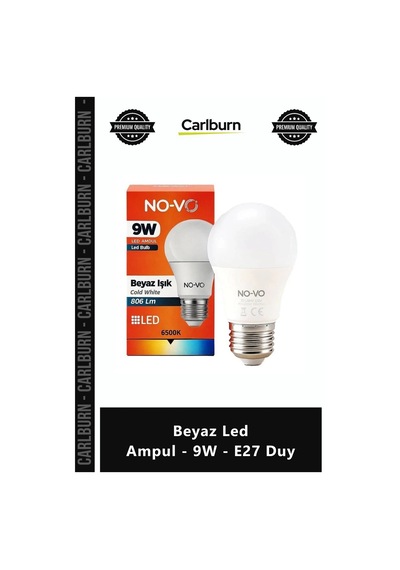 Özel Üretim 6500k Soğuk Beyaz Işık Tasarruflu Dayanıklı Parlak Beyaz Led Ampul 9w E27 Duy