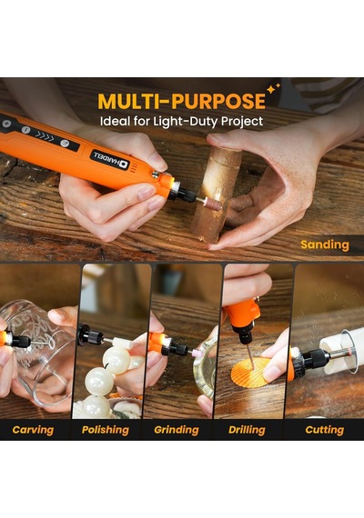 Tr Mini Akülü Döner Alet, 5 Vitesli Ve Usb Şarjlı Döner Alet Seti, 55 Aksesuarlı, Çok Amaçlı 3,7 V Güç Döne