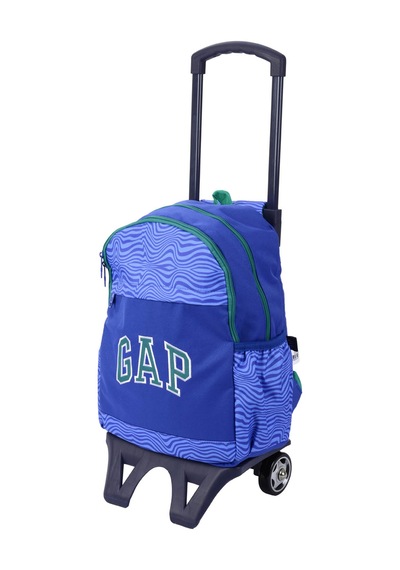 Gap Kids Mavi Erkek Çocuk Çekçekli Çanta 15964-gap Kıds Çekçek Sırt Çantası Saks Mavi