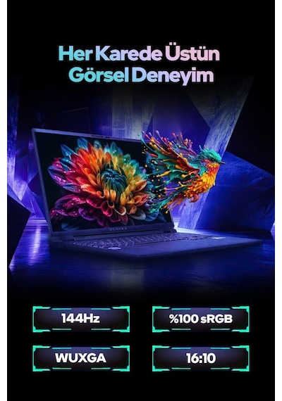 Game Garaj Slayer R9T XL-5060 C2 Ryzen 9 8945HX 32 GB 2 TB SSD RTX5060 18" Wuxga Freedos Dizüstü Bilgisayar