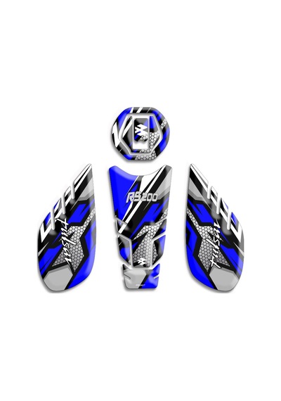 Bajaj Pulsar Rs200 Tank Pad Set 02