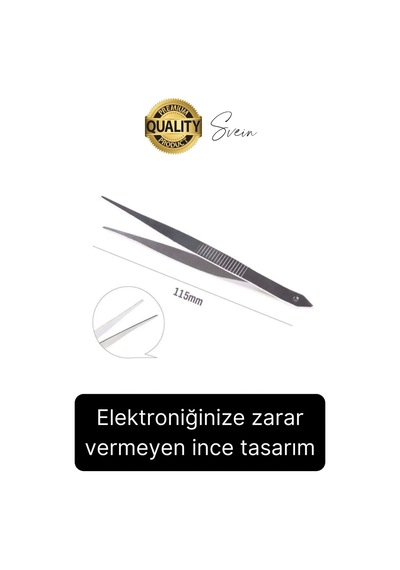 Profesyonel 7 Parça Çelik Cımbız Seti Paslanmaz Dayanıklı Elektronik Devre Telefon Saat Tamir Seti