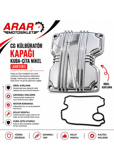 Cg Külbüratör Kapağı Kuba-çita Nikel Arr3181