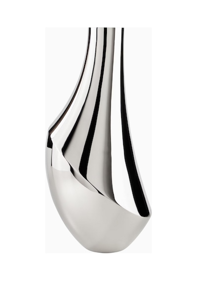 Georg Jensen Flora Large Paslanmaz Çelik Iskandinav Tarzı, Dekoratif Vazo Gümüş