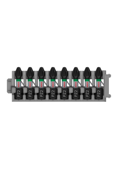 Professional Accessories 8tlg. Schrauber Bit Set Kreuzschlitz Impact Control, Pz2 Bits, Länge 25 Mm, Pick And Click