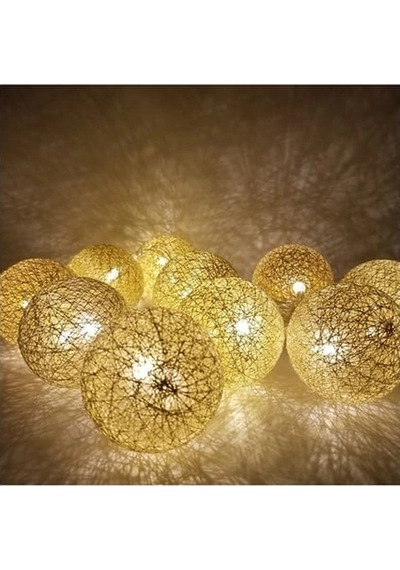 2 Metre 10 Lu Top Led Işık - Pilli Gün Işığı Dekoratif Aydınlatma Diğer