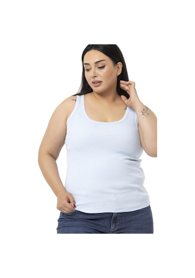 Disentis Büyük Beden Askılı Fitilli Kaşkorse Bebe Mavi Body-bebe Mavi Bebek Mavisi