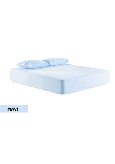 Bambi Pamuklu Fitted Çarşaf Takımı 120x200 Mavi