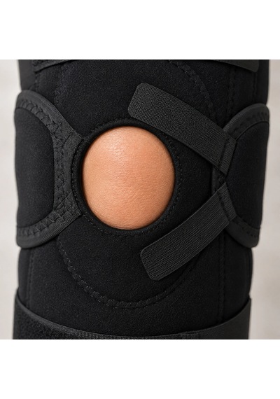 Ligament Destekli Dizlik Ayarlanabilir Cırtlı Açık Patella Diz Destekliği