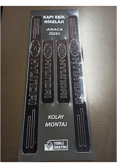 Hyundai Accent Blue Kapı Eşiği Set + Çamurluk Vent Krom Görsel