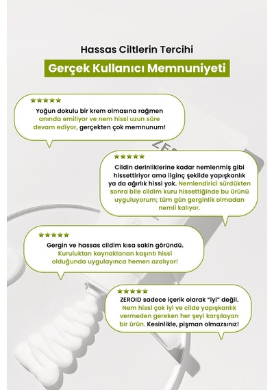 Aşırı Kuru Hassas Cilde Bariyer Desteği Sunan Yoğun Nemlendirici Krem Zeroıd Intensive Cream