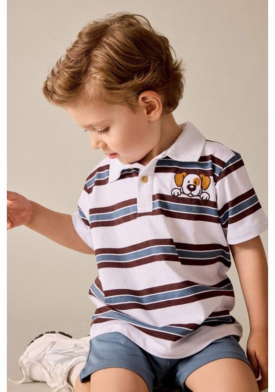 Defacto Çizgili 2li Takım Erkek Bebek H3073a526smın13 İndigo-ın13
