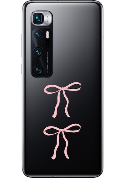 Xiaomi Mi 10 Pro Uyumlu Şeffaf Kılıf Kurdele 1 Tasarımlı