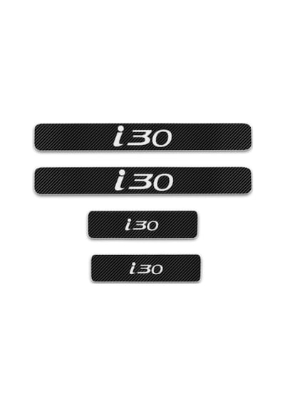 Hyundai I30 Carbon Fiber Kapı Eşiği Yazısı Sticker Boya Koruma