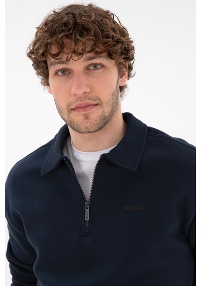 U.S. Polo Assn. Erkek Lacivert Basic Sweatshirt 50298265-VR033