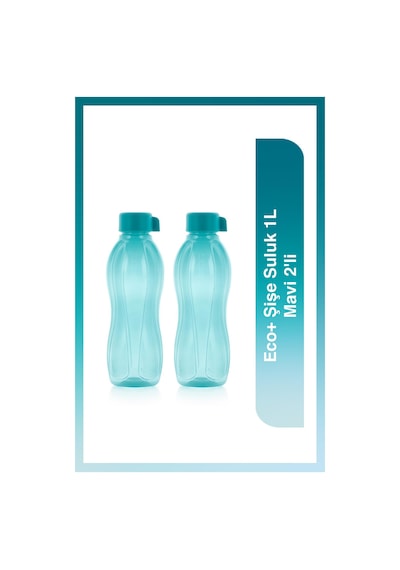 Tupperware Eco+ Şişe Suluk 1L Mavi 2'li