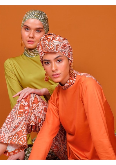 Alfasa Alf22637 Rigel Tesettür Mayo-oranj Turuncu