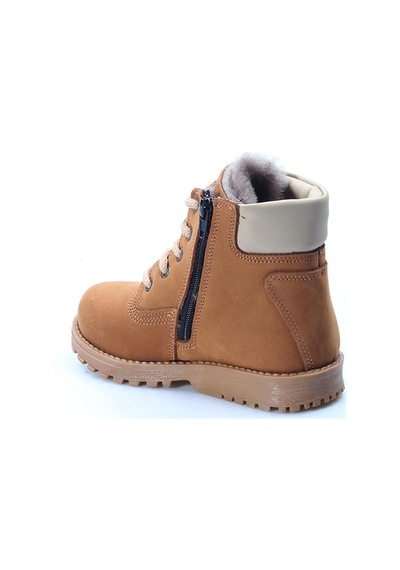 Fast Step Hakiki Deri Kürklü Unisex Çocuk Worker Bot 006kpa1002 001