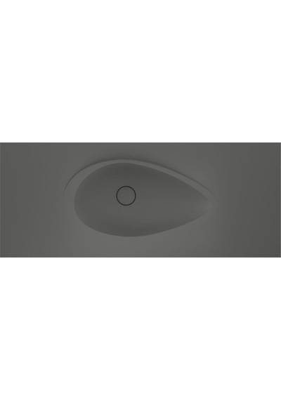 Real Stone Avocado Etajerli 80x50 Antrasit Granit Banyo Lavabosu Antrasit