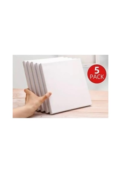 Tr 5 Adet 10x10cm Yüksek Kaliteli Boş Tuval Resim Tuvalı