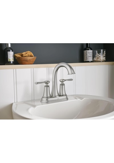 Moen 84092srn Ellicott 4 "lavabo Bataryası, Spot Dirençli Fırçala Diğer