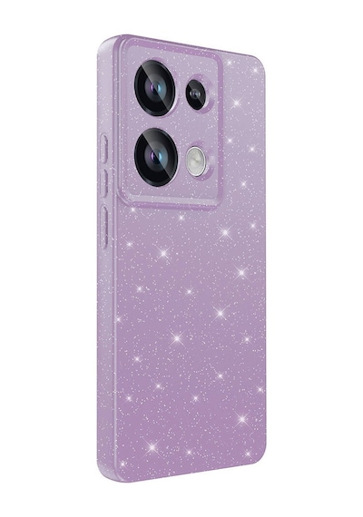 Xiaomi Redmi Note 13 Pro 4g Kılıf Kamera Korumalı Simli Lüks Mkst Koton Kapak - Beyaz Beyaz